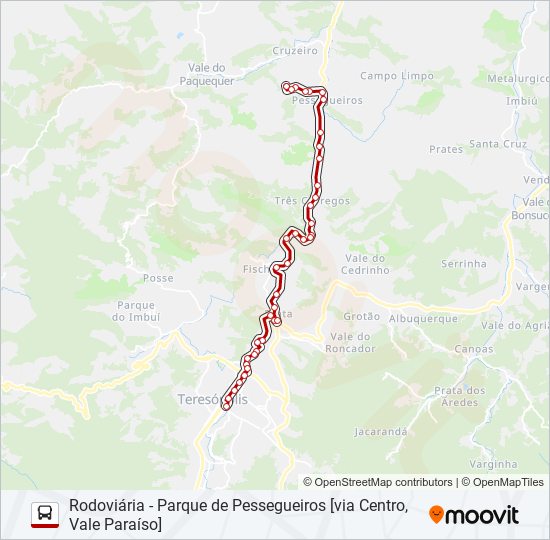 97B bus Line Map