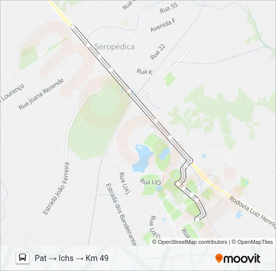CIRCULAR UFRRJ Bus Line Map