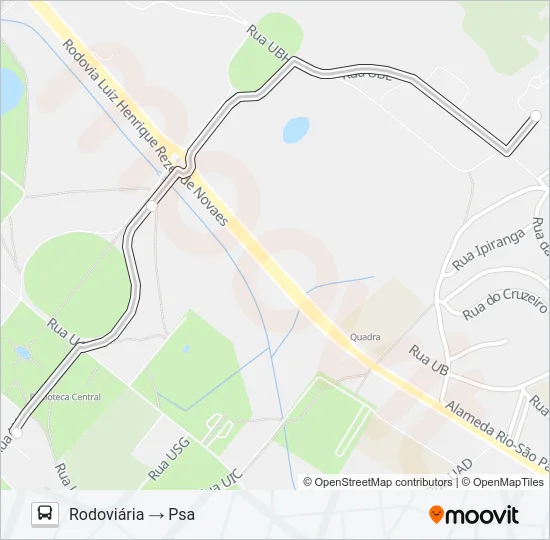 CIRCULAR UFRRJ Bus Line Map