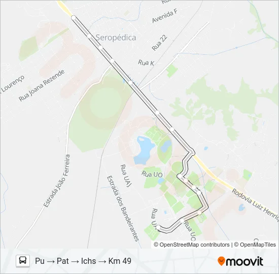 CIRCULAR UFRRJ Bus Line Map