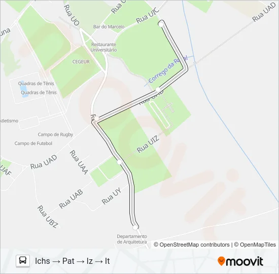 CIRCULAR UFRRJ Bus Line Map
