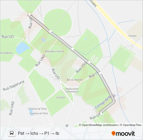 CIRCULAR UFRRJ Bus Line Map