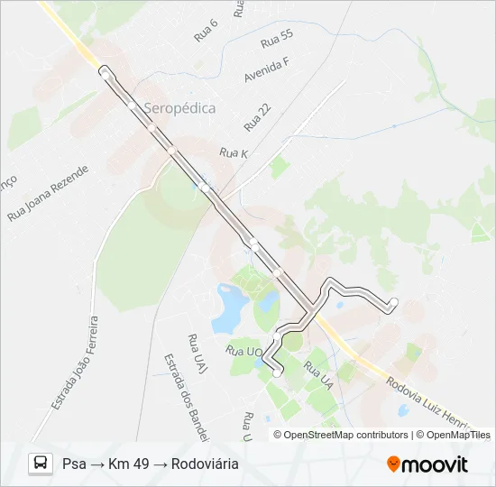 CIRCULAR UFRRJ Bus Line Map
