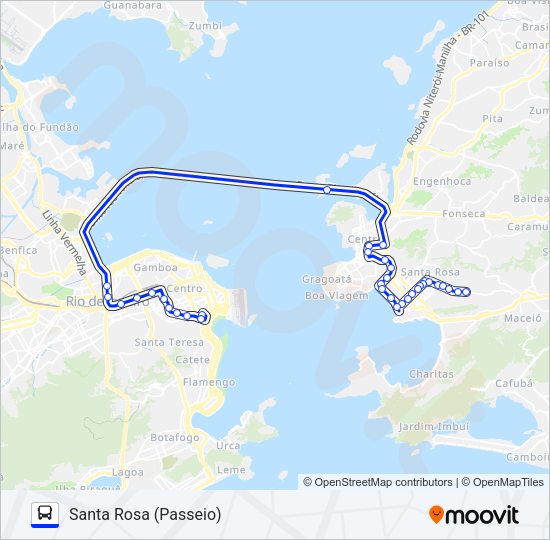 Mapa da linha 570D de 