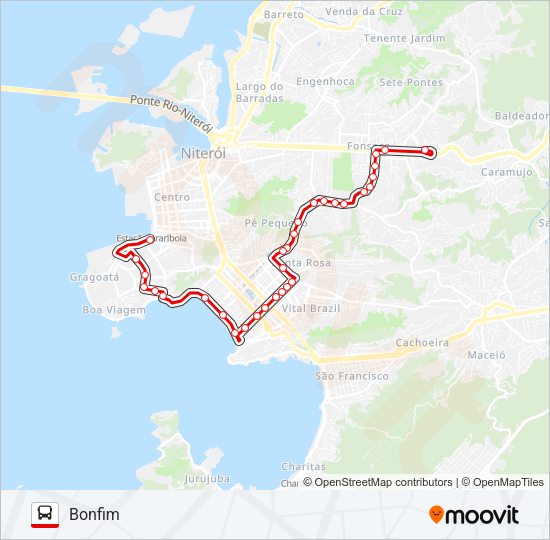 Mapa da linha 49.1 de ônibus