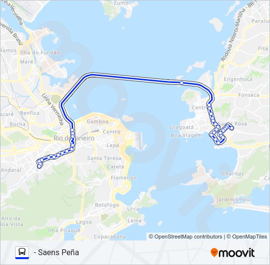 Mapa da linha 750D de 