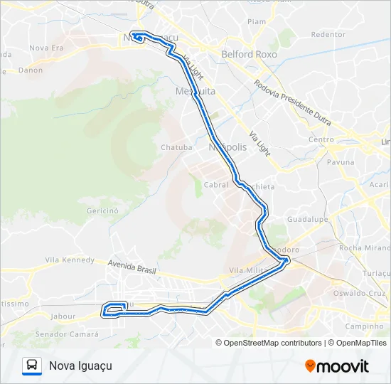 432 Bus Line Map