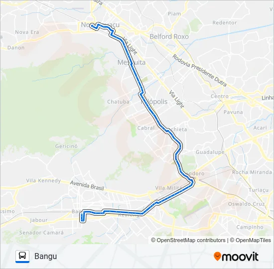 432 Bus Line Map