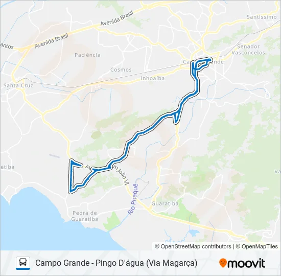 866SV Bus Line Map