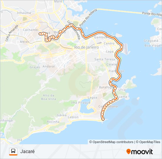 Mapa da linha 474SV de ônibus