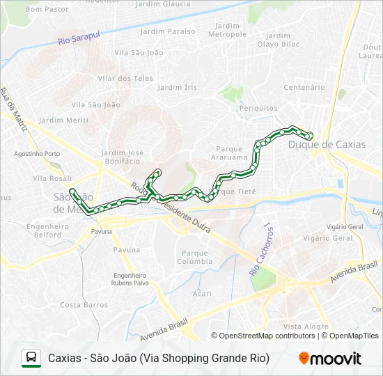 108I Bus Line Map