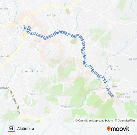 01A Bus Line Map