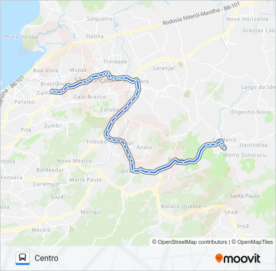 58A Bus Line Map