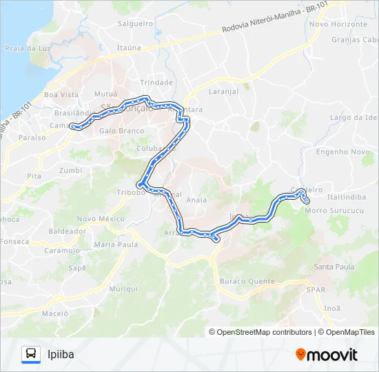 58A Bus Line Map