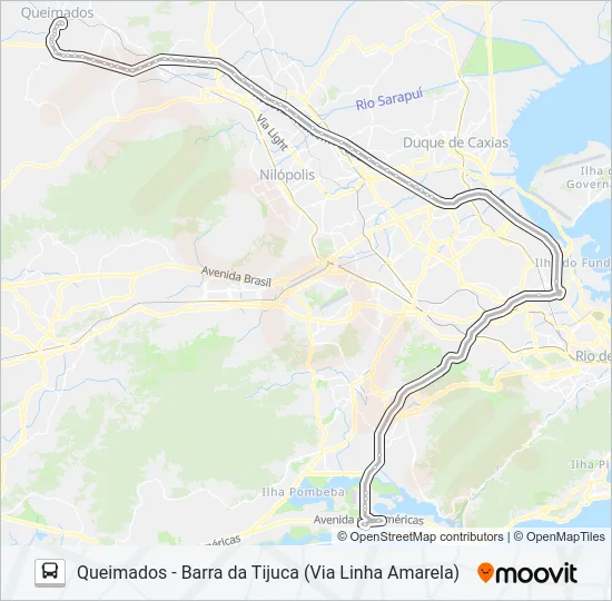 425 Bus Line Map