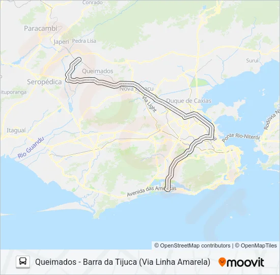 425 Bus Line Map