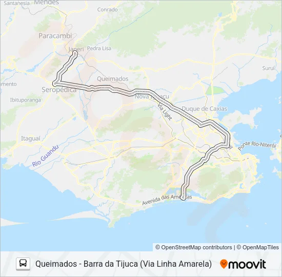 425 Bus Line Map