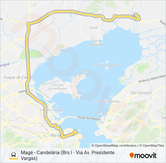 127C Bus Line Map