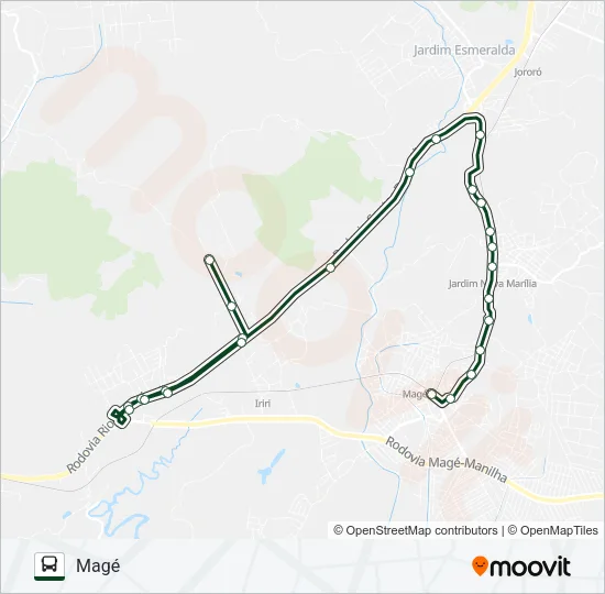 1012 Bus Line Map