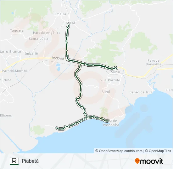 1014 Bus Line Map