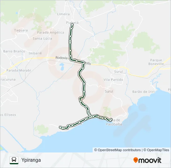 1014 Bus Line Map