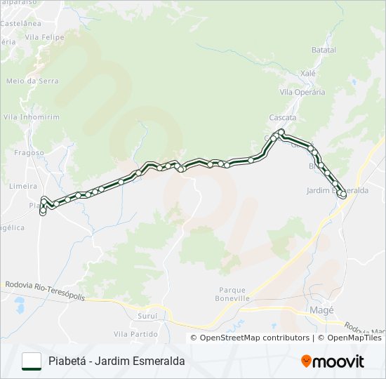 Mapa de 1018 de autobús