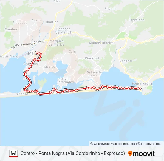 E02A Bus Line Map