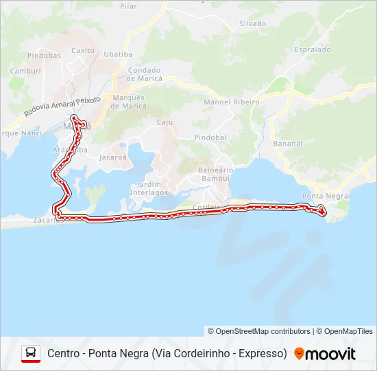 E02A Bus Line Map