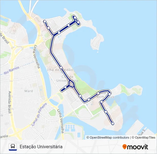 1 Bus Line Map