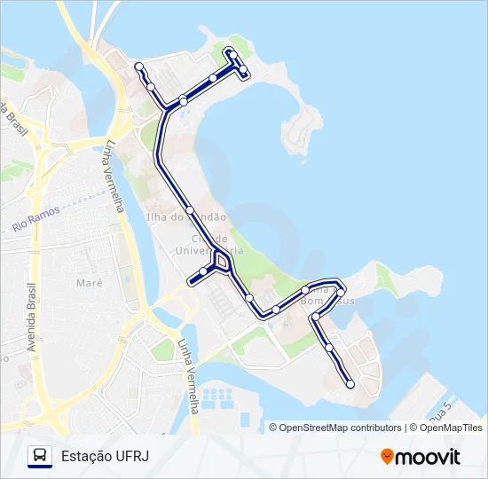 1 Bus Line Map