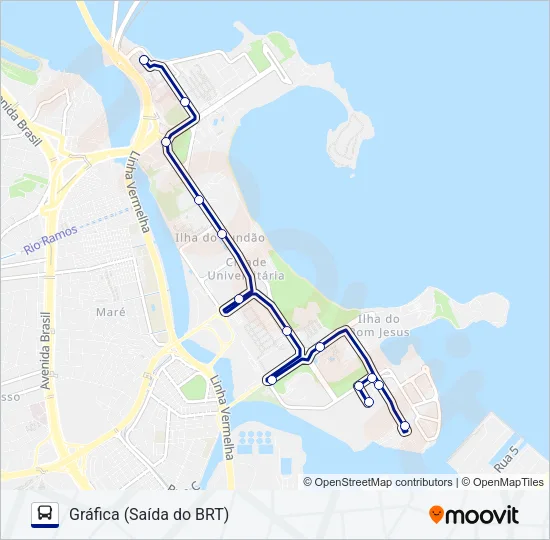 1 Bus Line Map
