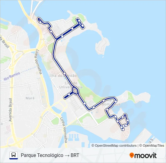 4 Bus Line Map