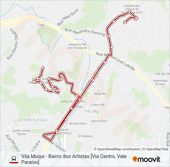 38C Bus Line Map