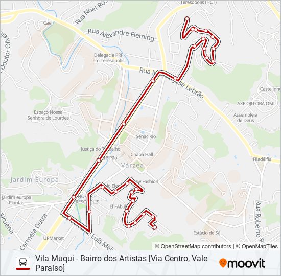 38C bus Line Map