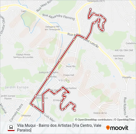 38C Bus Line Map