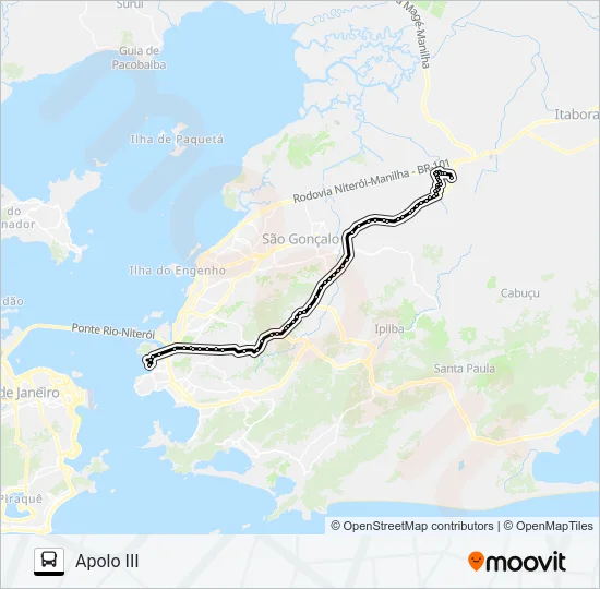 480M Bus Line Map