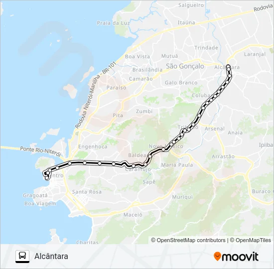 484M Bus Line Map