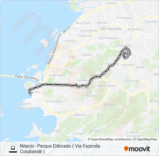 486M Bus Line Map