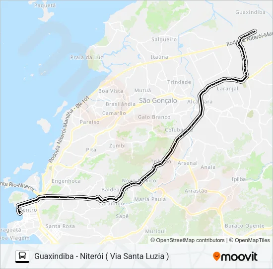 487M Bus Line Map