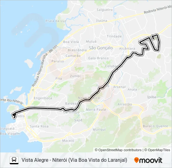 488M Bus Line Map