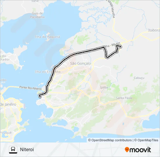 489M Bus Line Map