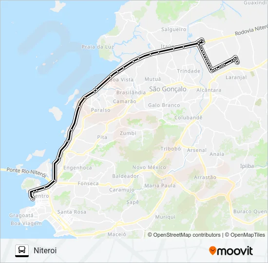 491M Bus Line Map