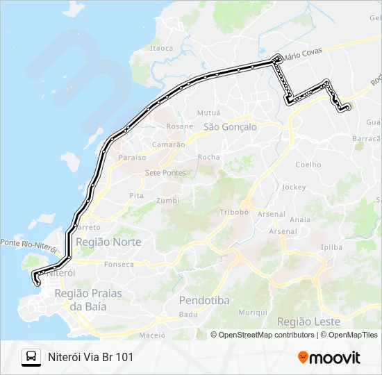 491M Bus Line Map