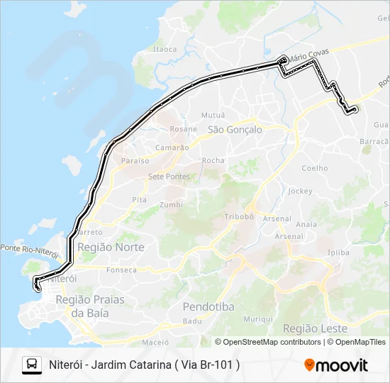 492M Bus Line Map