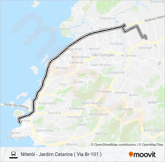 492M Bus Line Map