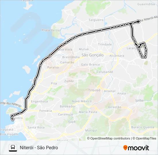 550M Bus Line Map