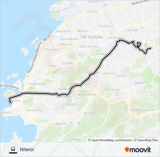 553M Bus Line Map