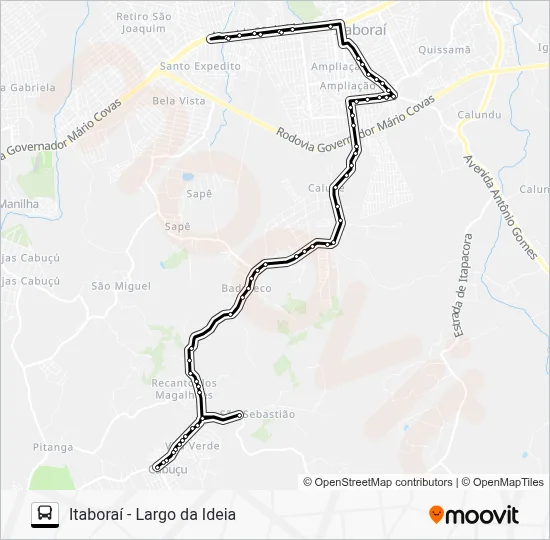 701M Bus Line Map