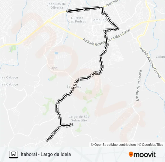 701M Bus Line Map