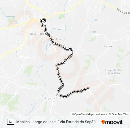 703M Bus Line Map